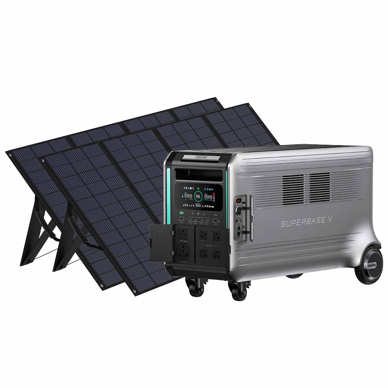 Generador Solar Zendure SuperBase V6400 con Batería de Expansión: 6438Wh / 3800W de Potencia / 800W Capacidad Solar