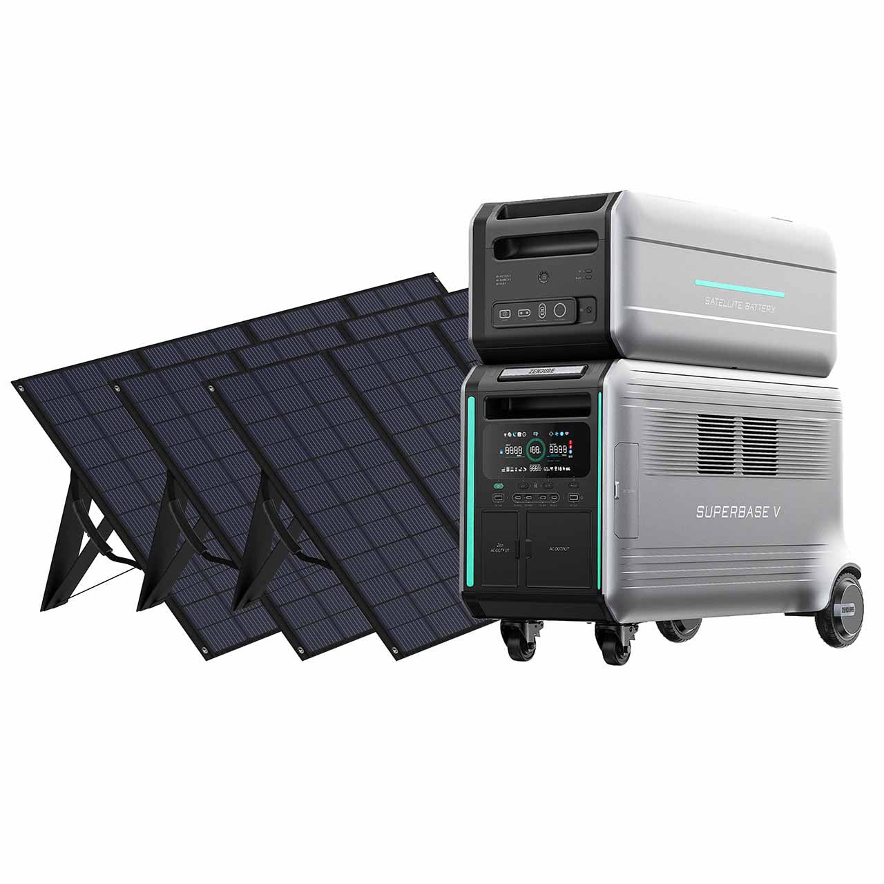 Generador Solar Zendure SuperBase V6400 con Batería de Expansión: 6438Wh / 3800W de Potencia / 800W Capacidad Solar