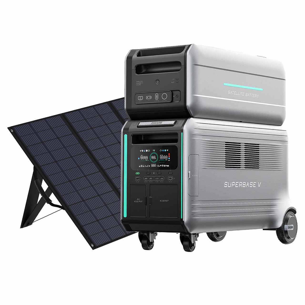 Generador Solar Zendure SuperBase V4600 con Batería de Expansión: 9216Wh / 3800W de Potencia / 400W Capacidad Solar