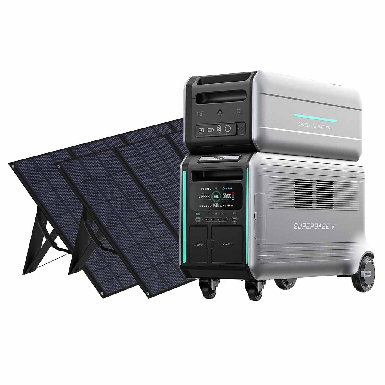 Generador Solar Zendure SuperBase V4600 con Batería de Expansión: 9216Wh / 3800W de Potencia / 400W Capacidad Solar